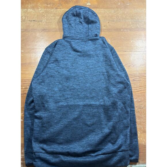 Under Armour ColdGear Hoodie Men’s Small Blue Heather Pullover Loose Fit - Picture 5 of 6